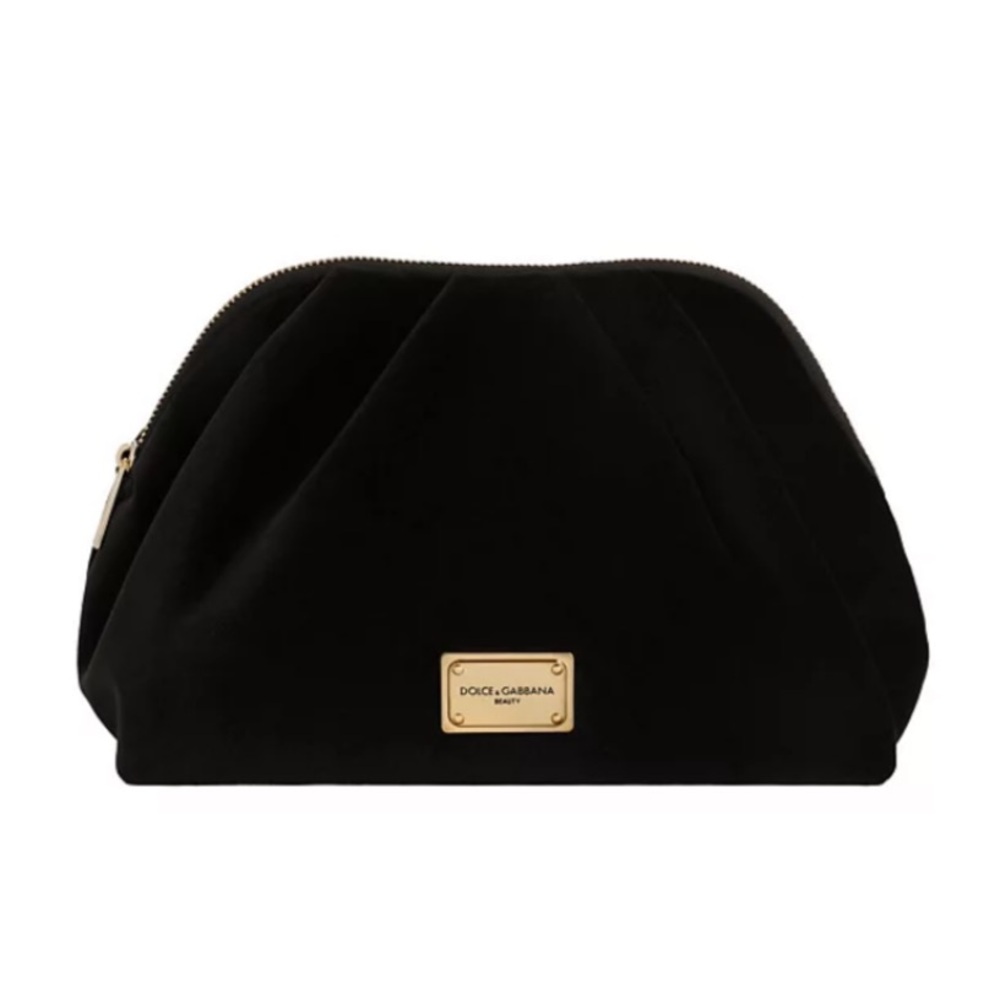 Dolce & Gabbana Black Velvet Pouch
